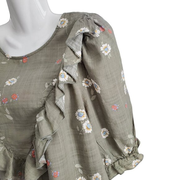 a.n.a BALLOON SLEEVE TOP SIZE XXL - Picture 3 of 7